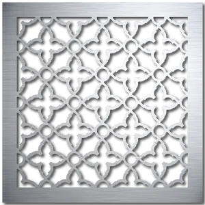 Ornate Black Ironwork Pattern PNG Image