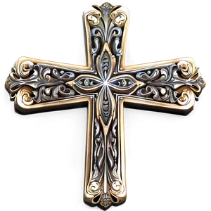 Ornate Cross Graphic Png 06292024 PNG Image