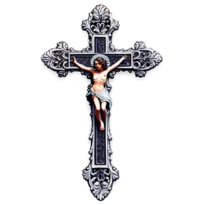 Ornate Cross Graphic Png Yah PNG Image