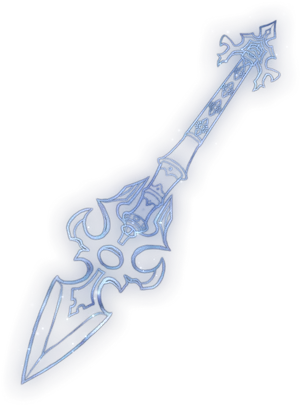 Ornate Fantasy Spear Design PNG Image