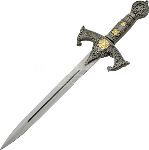 Ornate Medieval Dagger Collectible PNG Image