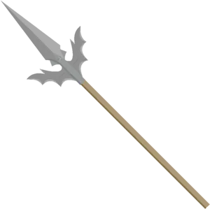 Ornate Medieval Spear Illustration PNG Image