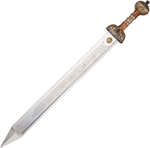 Ornate Medieval Sword Collectible PNG Image