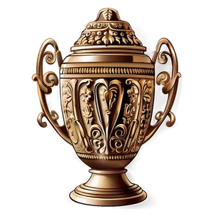 Ornate Urn Illustration Png 06132024 PNG Image