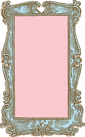 Ornate Vintage Frame Design PNG Image