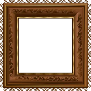 Ornate Vintage Frame Design PNG Image