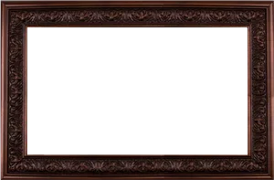 Ornate Wooden Frame Empty PNG Image