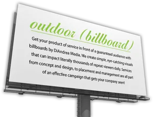 Outdoor Advertising Billboard Mockup PNG Image