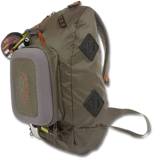 Outdoor Hiking Backpackwith Accessories PNG Image