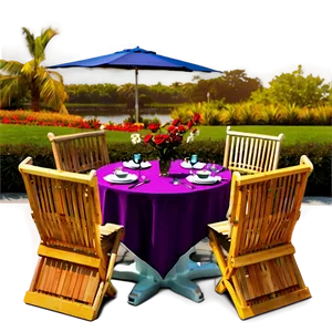 Outdoor Table Setting Png Cuq PNG Image