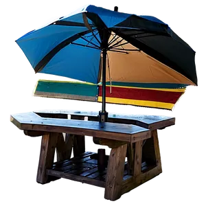 Outdoor Table With Umbrella Hole Png Lbg PNG Image