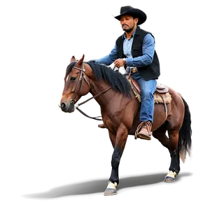 Outlaw Horseback Rider Png Emq PNG Image