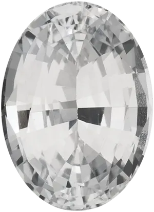 Oval Cut Diamond Facets PNG Image