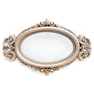 Oval Mirror Frame Png Okh84 PNG Image