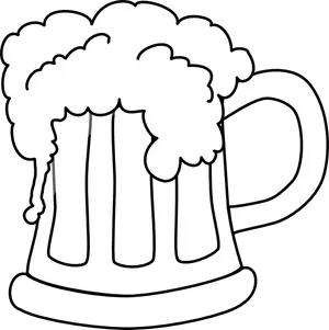 Overflowing Beer Mug Clipart PNG Image