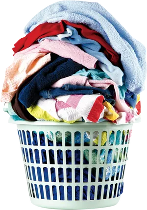 Overflowing Laundry Basket PNG Image