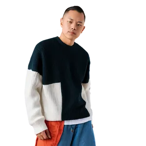 Oversized Crewneck Pullover Png Tpe PNG Image