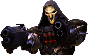 Overwatch_ Reaper_with_ Shotguns PNG Image