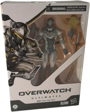 Overwatch Ultimates Genji Action Figure Packaging PNG Image