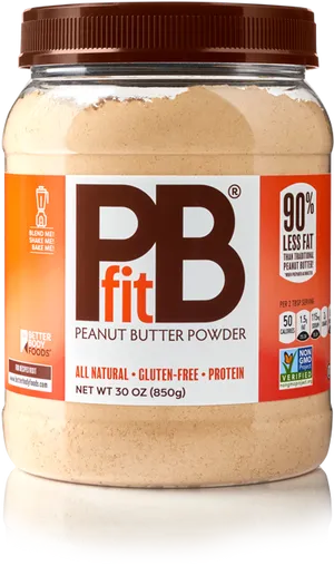 P Bfit Peanut Butter Powder Jar PNG Image