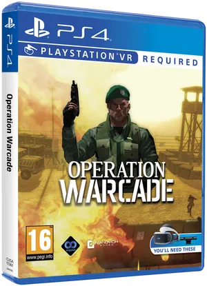 P S4 Operation Warcade V R Game Cover PNG Image