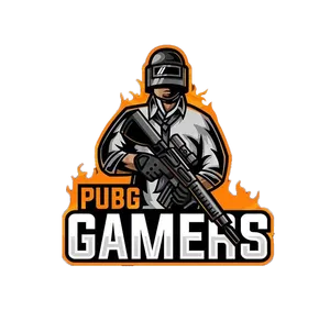 P U B G Gamers Logo Flame Background PNG Image