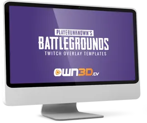 P U B G Twitch Overlay Adon Monitor PNG Image