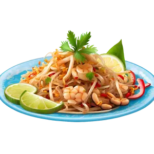 Pad Thai With Bean Sprouts Png Dsu PNG Image