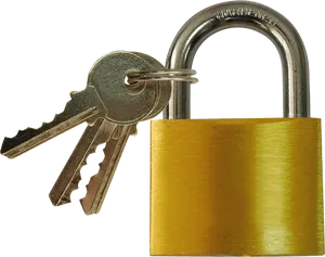 Padlockand Keys Security PNG Image