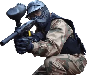 Paintball_ Player_ Ready_for_ Action PNG Image