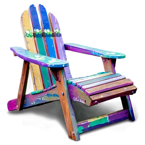 Painted Adirondack Chair Png Ldu80 PNG Image