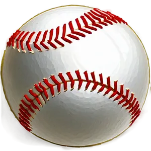 Painted Baseball Stitching Png 06282024 PNG Image