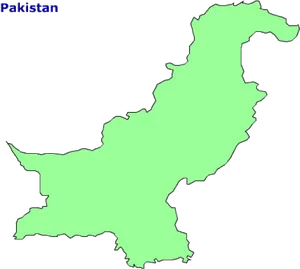 Pakistan Map Outline PNG