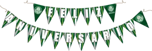 Palmeiras Anniversary Banner PNG Image