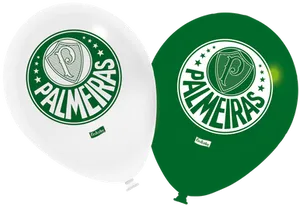 Palmeiras Logo Balloons PNG Image