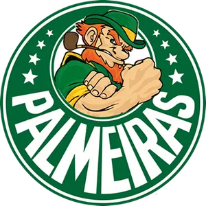 Palmeiras Logowith Mascot PNG Image