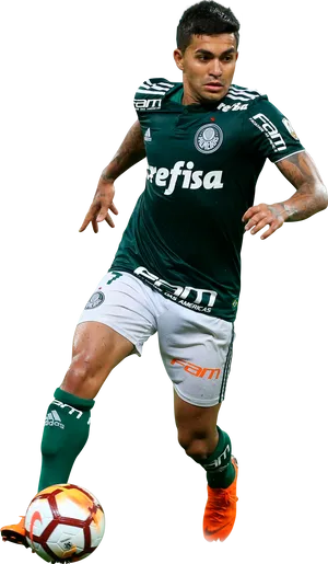 Palmeiras Player In Action PNG Image