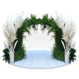 Pampas Wedding Arch Png 14 PNG Image