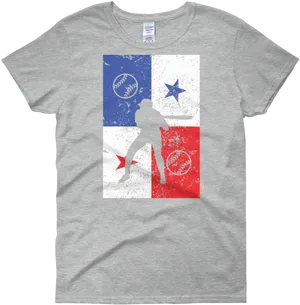 Panama Flag Baseball T Shirt Design PNG Image