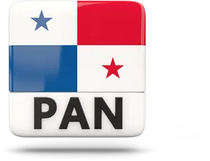 Panama Flag Design Element PNG Image