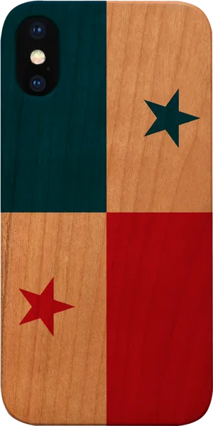 Panama Flag Inspired Phone Case Design PNG Image