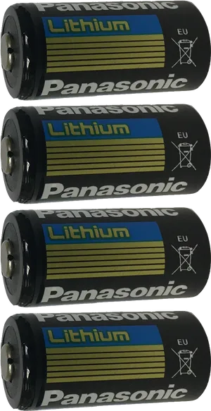 Panasonic Lithium Batteries Stacked PNG Image