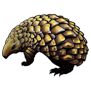 Pangolin Silhouette Design Png 68 PNG Image