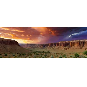 Panoramic Mesa Landscape Png 06252024 PNG Image