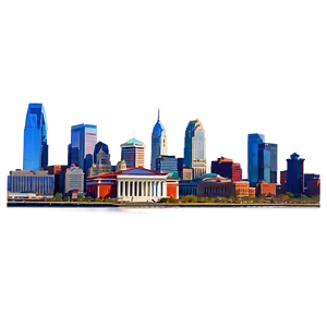 Panoramic Philadelphia Skyline Png Arw22 PNG Image