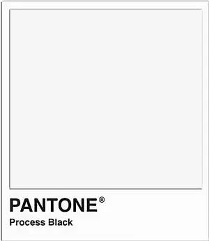 Pantone Process Black Color Swatch PNG Image