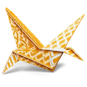 Paper Crane With Pattern Png 29 PNG Image