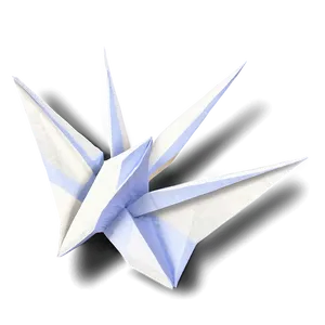 Paper Crane With Shadow Png Qqs PNG Image