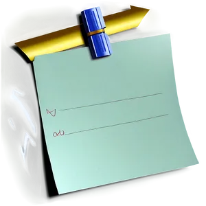 Paper Note With Arrow Clip Png Ccw84 PNG Image