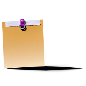 Paper Note With Arrow Clip Png Wow45 PNG Image